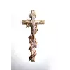 Крест православный с распятием, с лентой - металлизированный