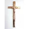 Крест католический с распятием металлизированный